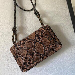 ZARA snakeskin crossbody bag
